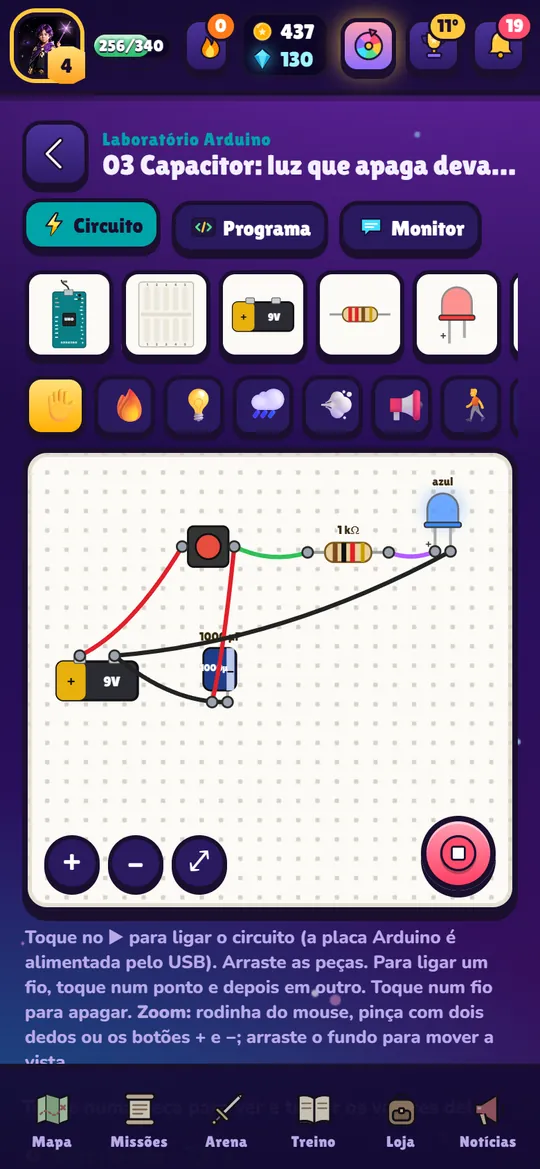 Projeto do capacitor
